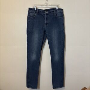 American Tall Men's Jeans Carman Tapered Fit 38X38 Blue Denim Medium Wash Preppy